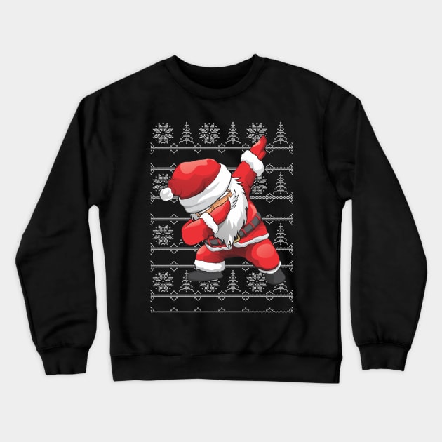 Funny Dabbing Santa Crewneck Sweatshirt by dihart